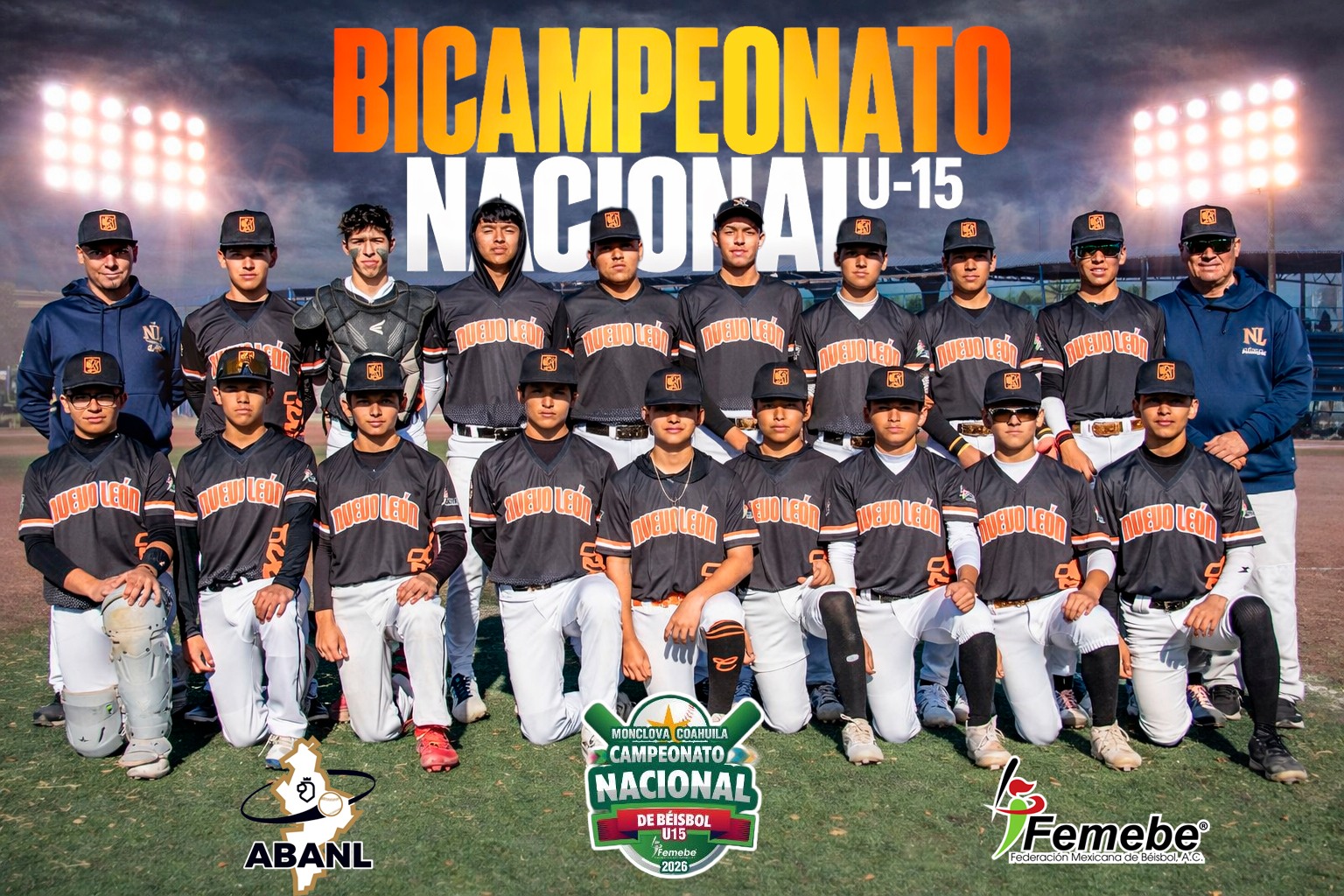 Nuevo León conquista el bicampeonato del Nacional U15 FEMEBE con goleada sobre Baja California