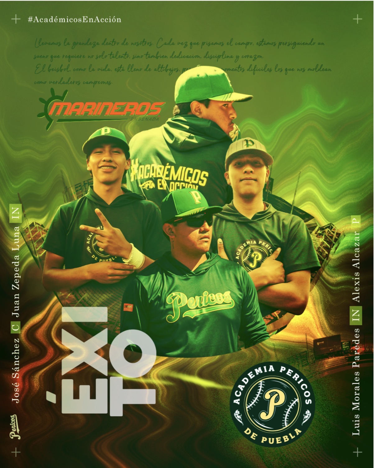 De la Academia al pipeline profesional: cuatro prospectos de Pericos viajan a Baja California rumbo a la Liga Norte de México