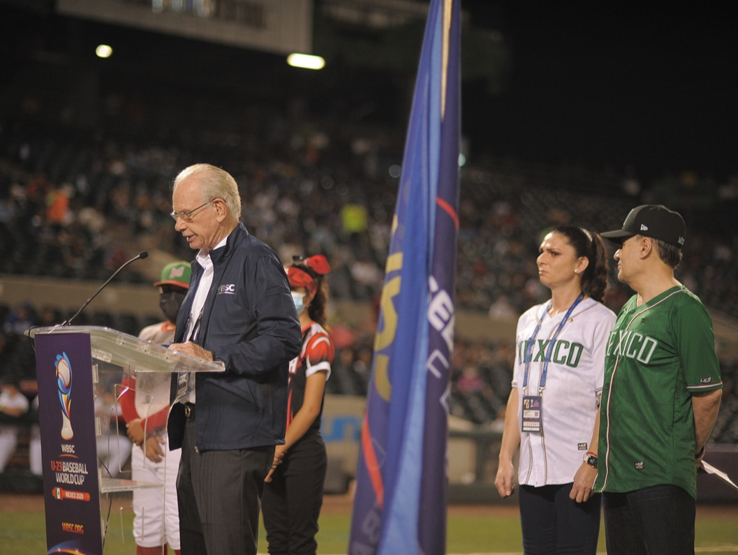 Ana Guevara, Willi Kaltschmitt, Alfonso Durazo Inauguran la Copa Mundial de Béisbol Sub23