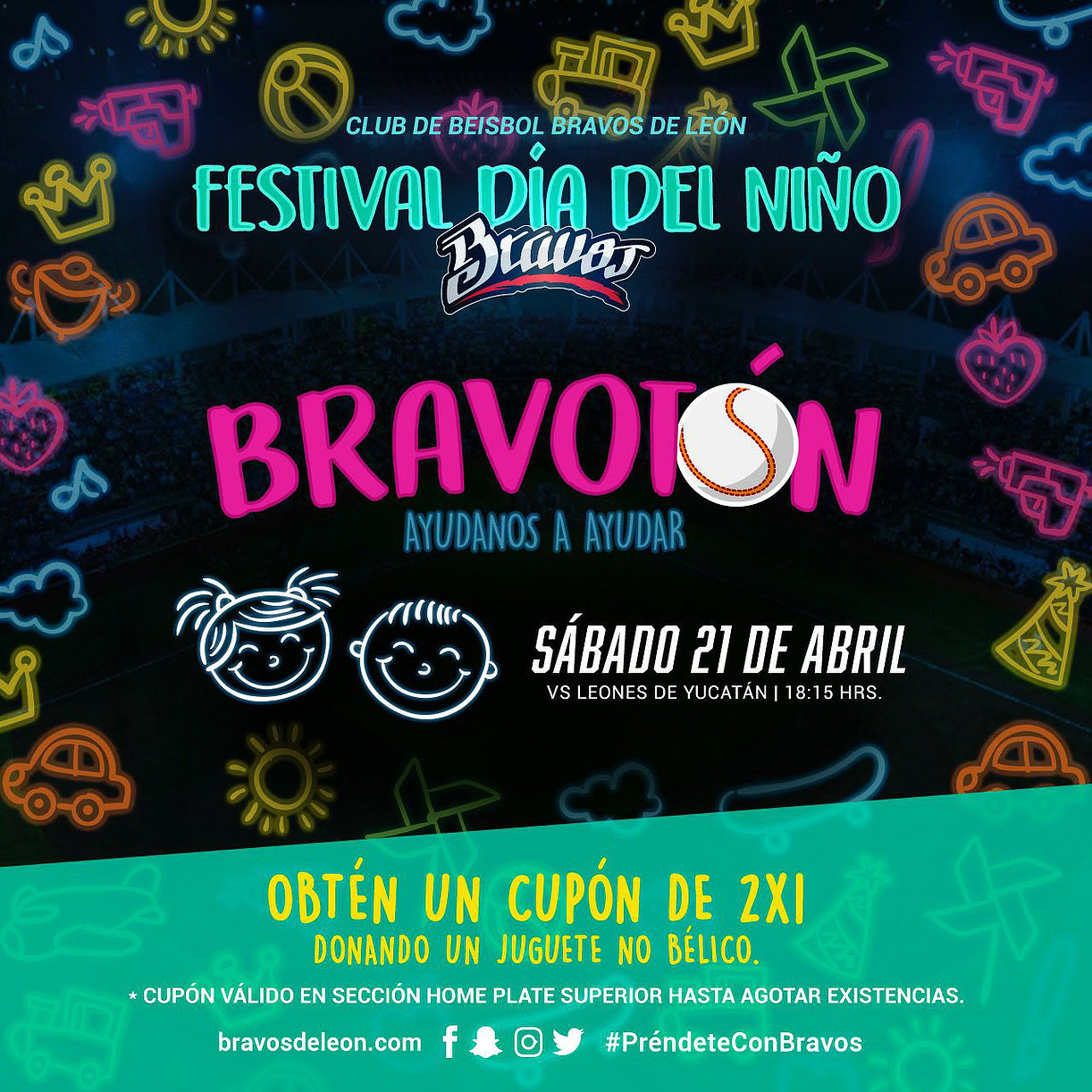 Festejará Bravos de Léon a los Niños