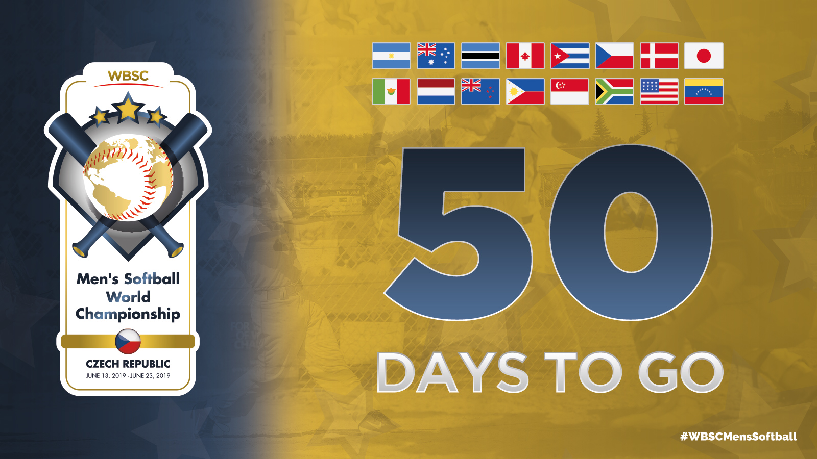 A 50 días del primer Campeonato Mundial de Sóftbol Varonil