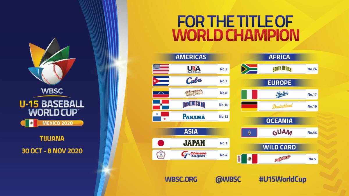 Tijuana, ciudad anfitriona del Sub15 de la WBSC